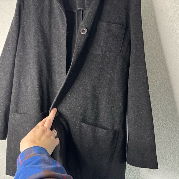 Vintage Amanda Smith Wool Cashmere Chore Jacket Size 14 Classic Vintage Academia - Picture 7 of 14